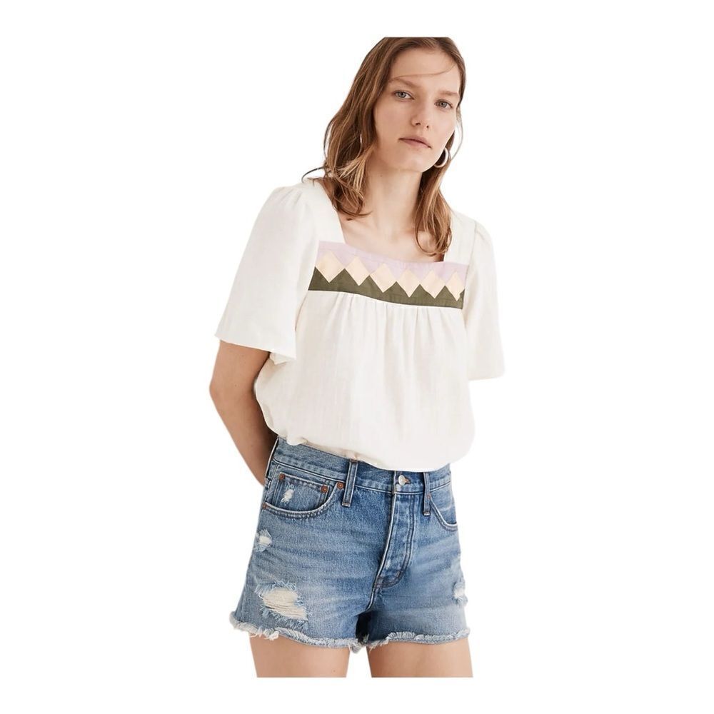 Madewell Women's Ripped Relaxed Denim Shorts‎ Style MC641 Size 30